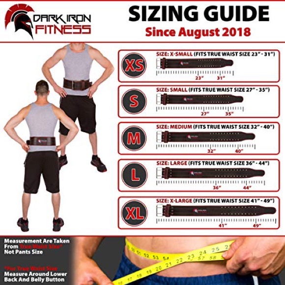 Dark Iron Weightlifting Fitness Belt Men Women - Picture 8 of 8